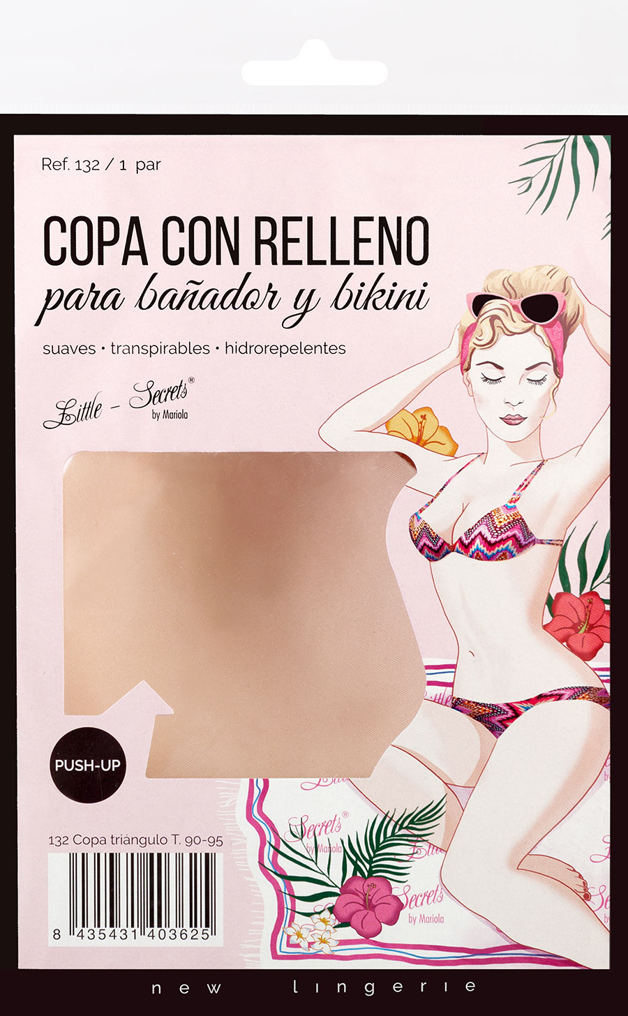COPA CON RELLENO PARA BIKINI