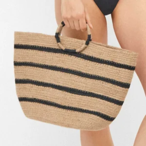 BOLSO CAPAZO GISELA TEJIDO NATURAL YUTE 2/50113A