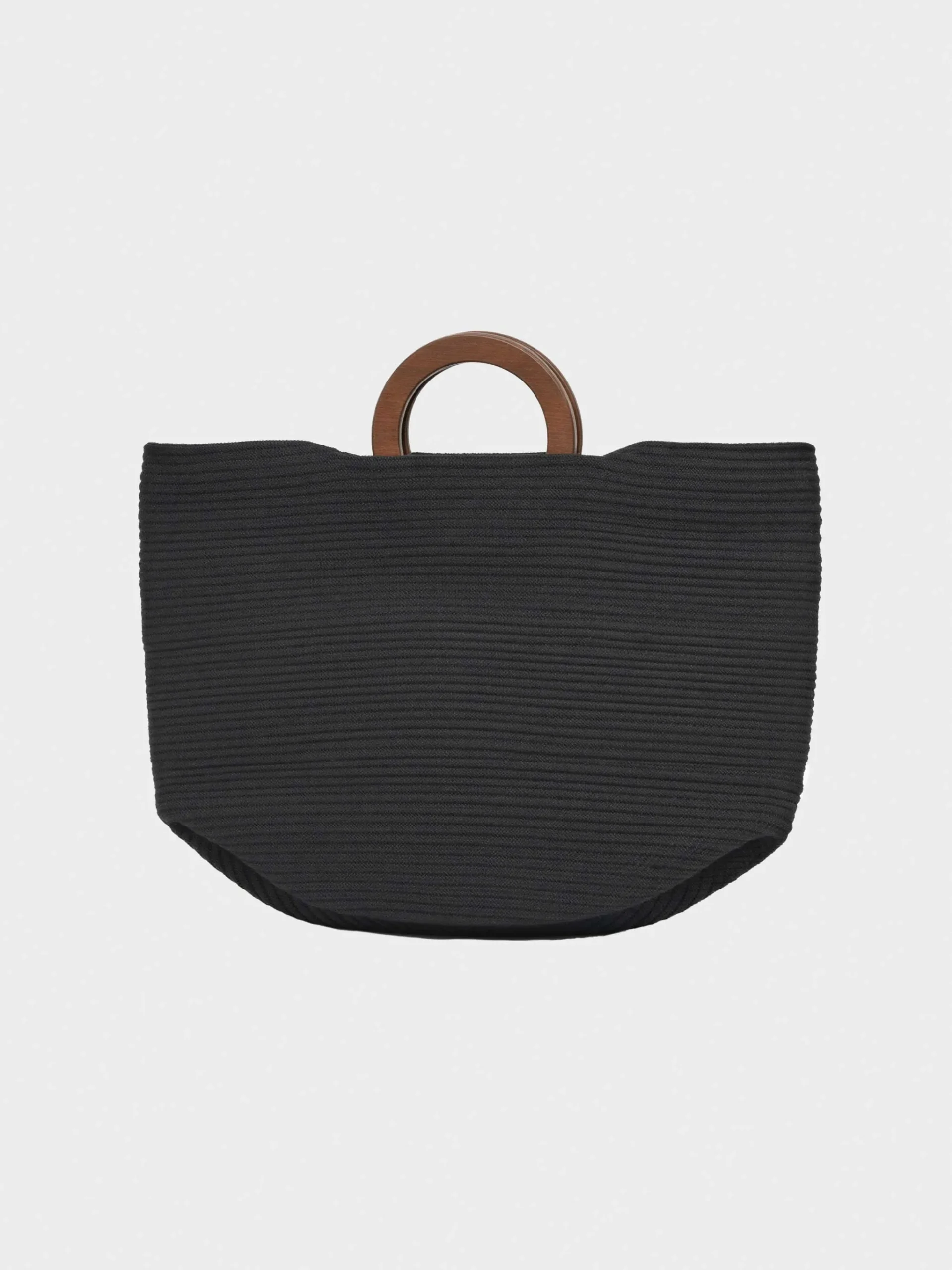 BOLSO GISELA TRENZADO CON ASA MADERA 2/50115A - Imagen 3