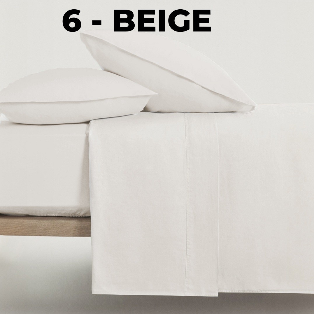 SABANA ENCIMERA SERENA PERCAL 100% COTTON - Imagen 2